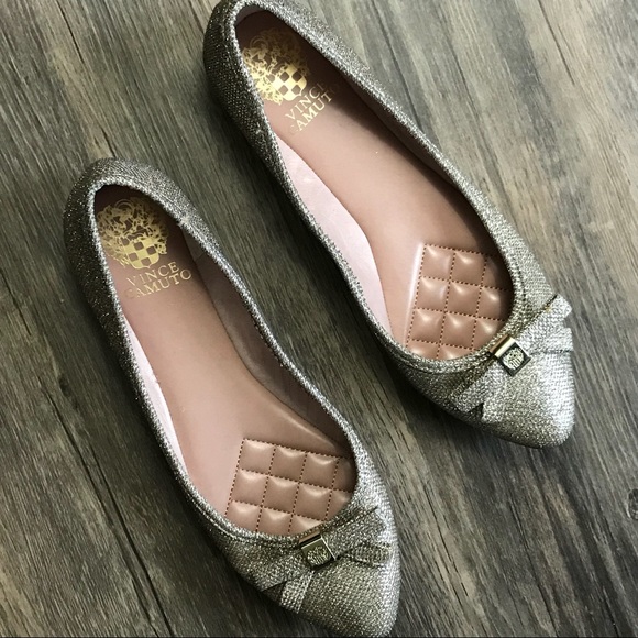 vince camuto gold flats
